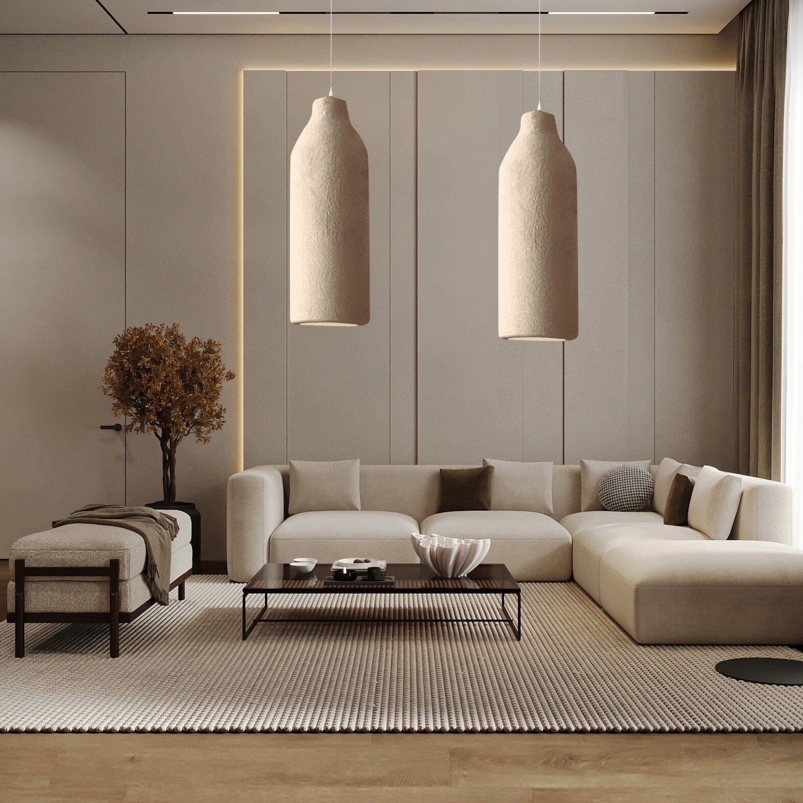 SylvaWabi Pendant Light In Resin For Modern Ceiling Fixtures