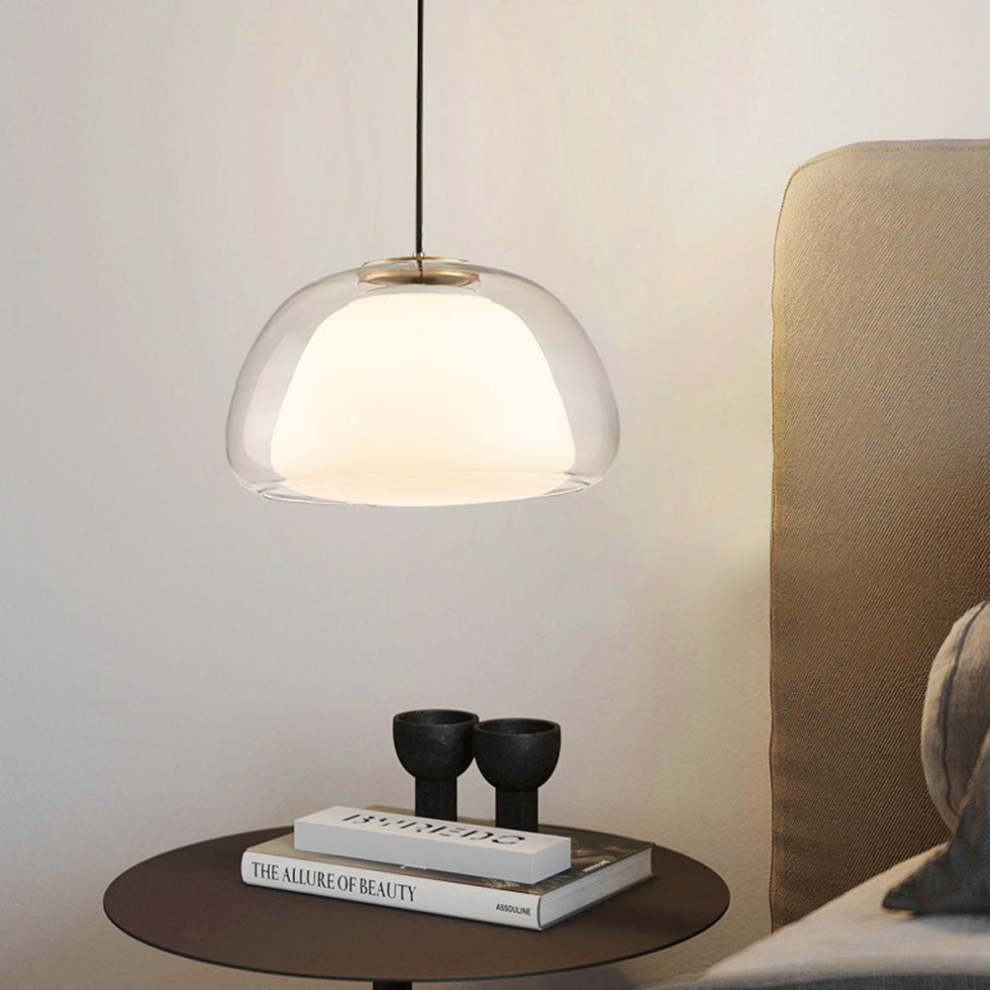 Aurora Pendant Light Milk Glass For Modern Ceiling Decor