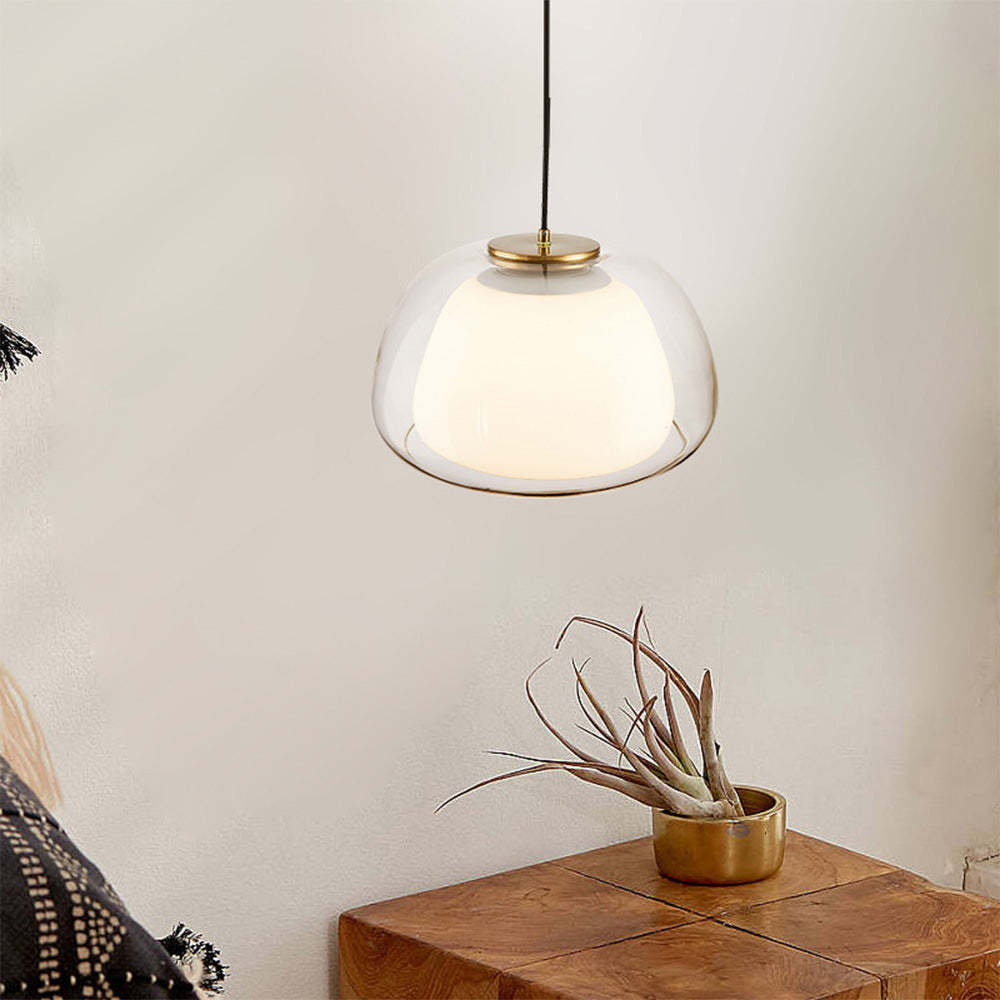 Aurora Pendant Light Milk Glass For Modern Ceiling Decor