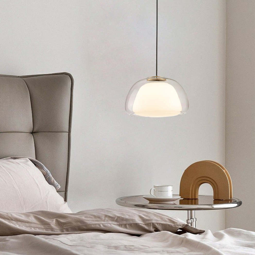 Aurora Pendant Light Milk Glass For Modern Ceiling Decor