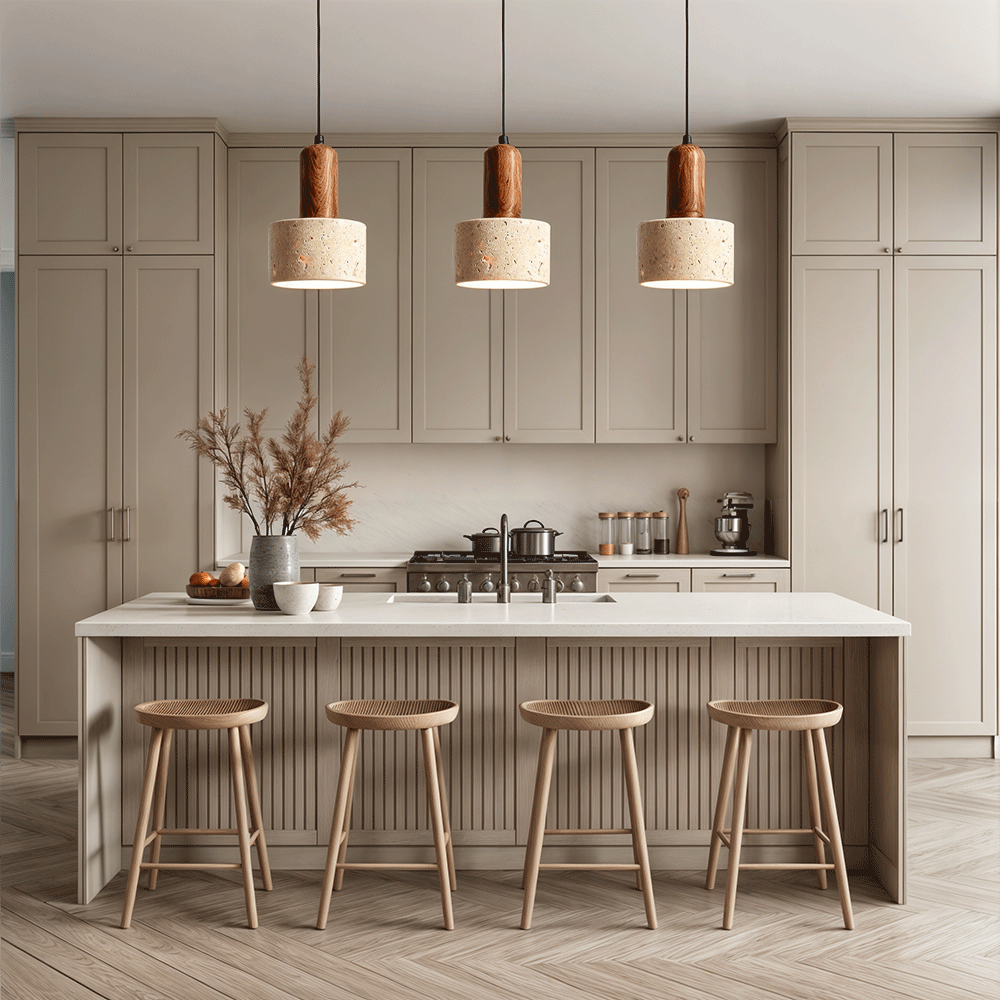 Solena Travertine Pendant Lights For Modern Interiors And Living Spaces