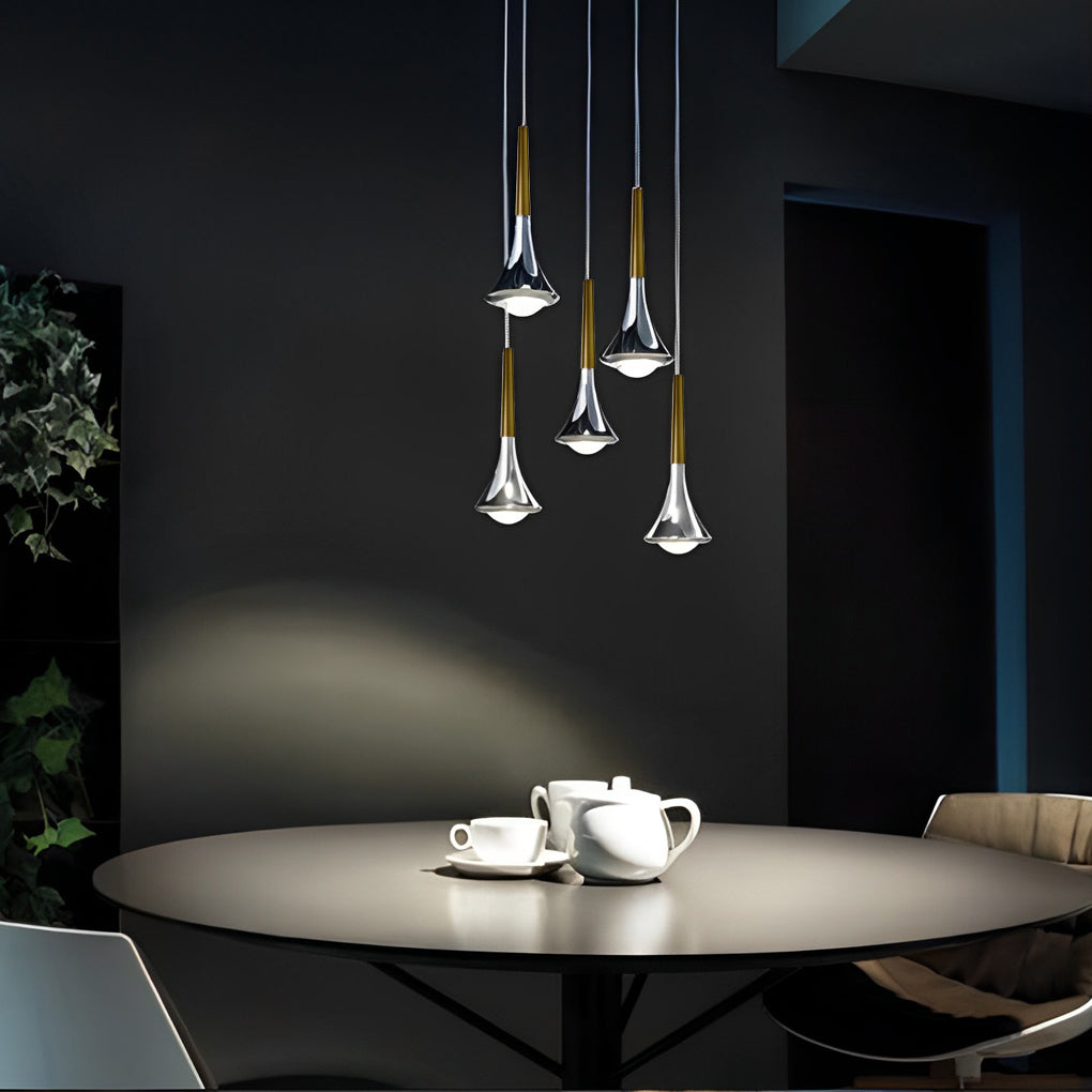 Thalor Pendant Lamp With Water Drop Silhouette For Modern Homes