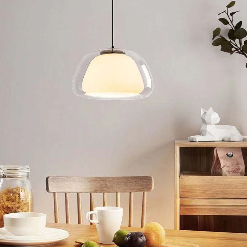 Aurora Pendant Light Milk Glass For Modern Ceiling Decor