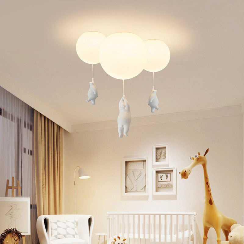 Cora Bear Pendant Light With Balloon Ceiling Theme For Kids Room