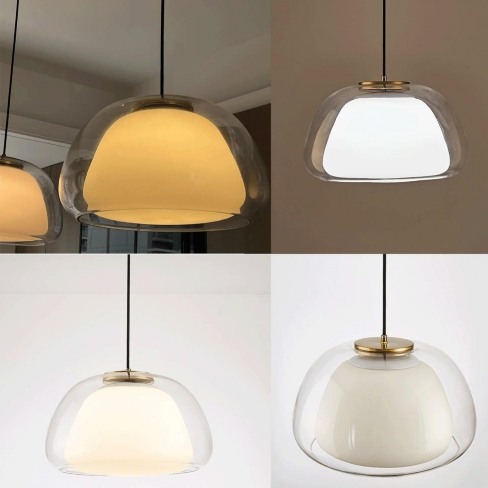 Aurora Pendant Light Milk Glass For Modern Ceiling Decor