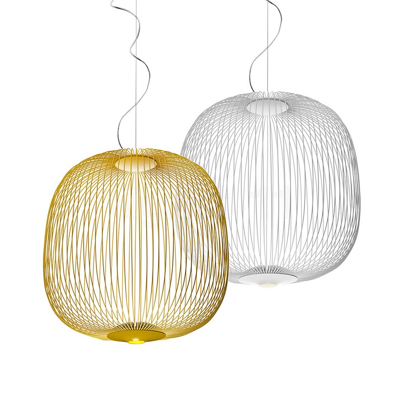 Lyra Spokes Hanging Pendant Light With 52cm Diameter 200cm Height