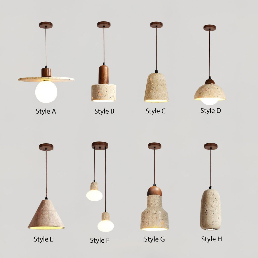 Solena Travertine Pendant Lights For Modern Interiors And Living Spaces