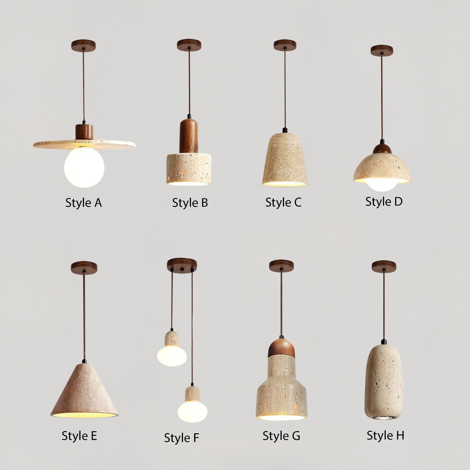 Solena Travertine Pendant Lights For Modern Interiors And Living Spaces