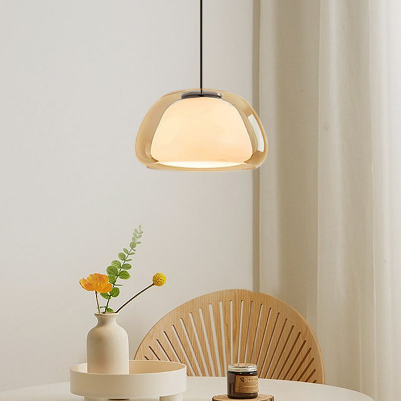 Aurora Pendant Light Milk Glass For Modern Ceiling Decor