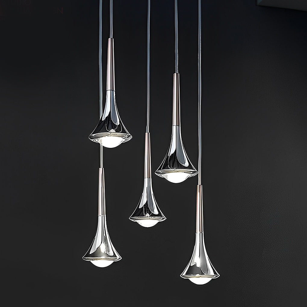 Thalor Pendant Lamp With Water Drop Silhouette For Modern Homes