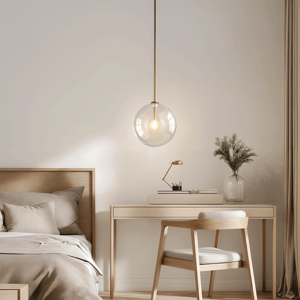Pendant Lights With Glass Globes For Modern Kitchens And Bedrooms