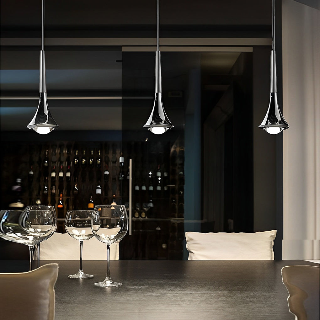 Thalor Pendant Lamp With Water Drop Silhouette For Modern Homes
