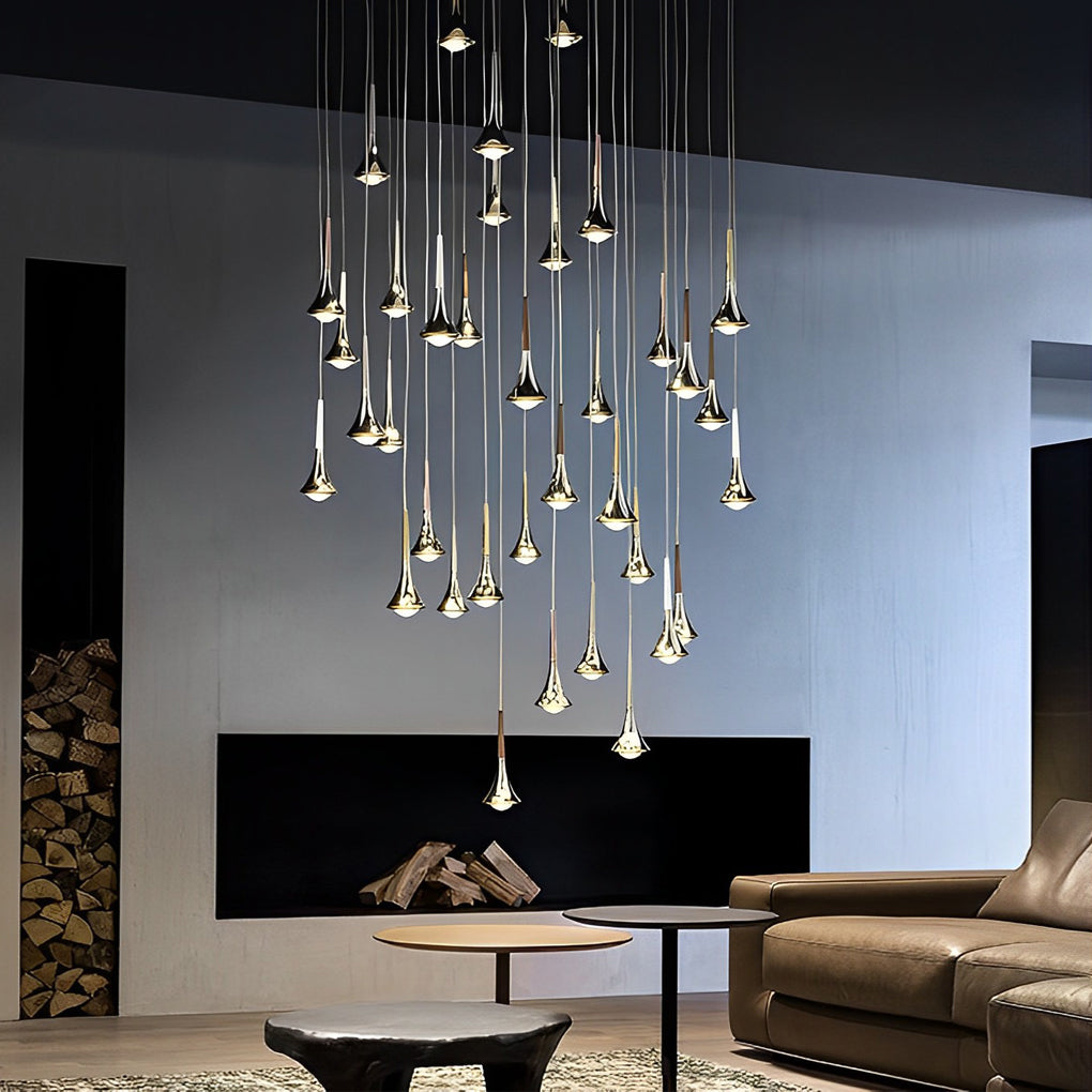 Thalor Pendant Lamp With Water Drop Silhouette For Modern Homes