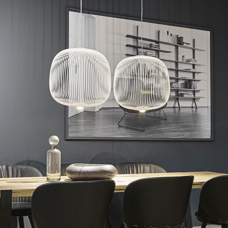 Lyra Spokes Hanging Pendant Light With 52cm Diameter 200cm Height