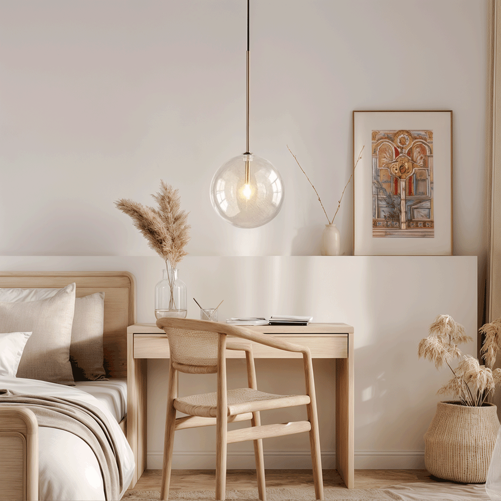 Pendant Lights With Glass Globes For Modern Kitchens And Bedrooms