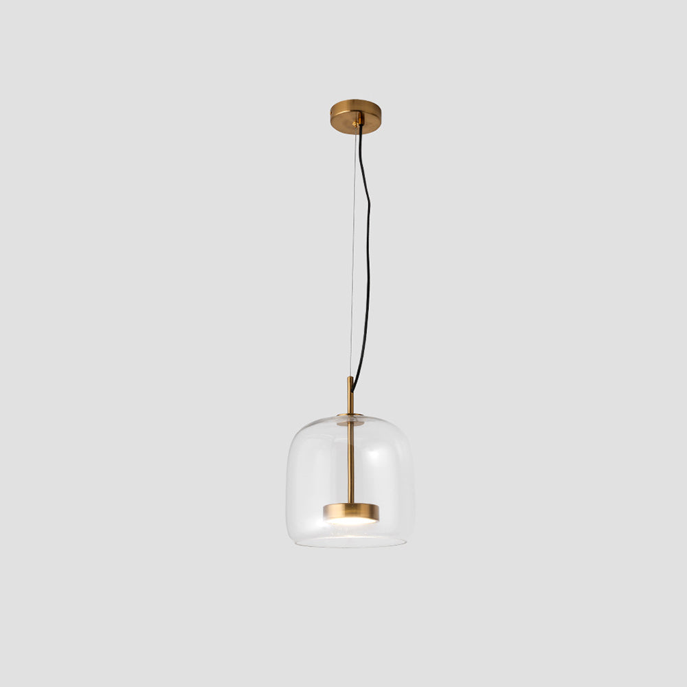Lunara Warm Amber Glow Retro Pendant Light for Living Rooms