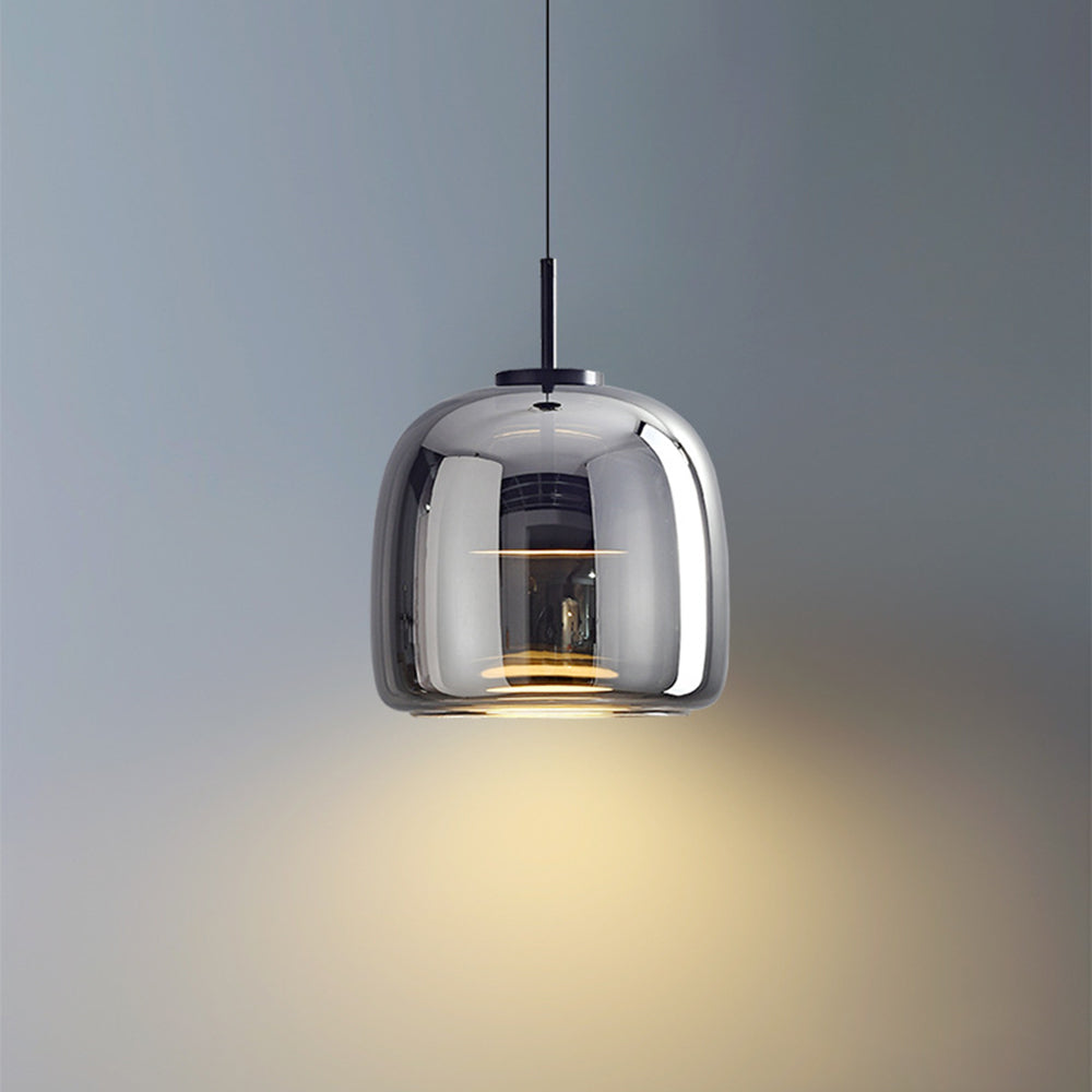Lunara Warm Amber Glow Retro Pendant Light for Living Rooms
