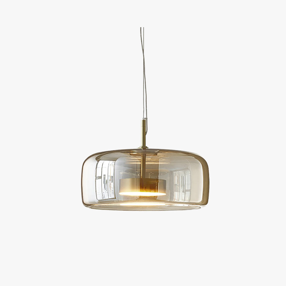 Lunara Warm Amber Glow Retro Pendant Light for Living Rooms