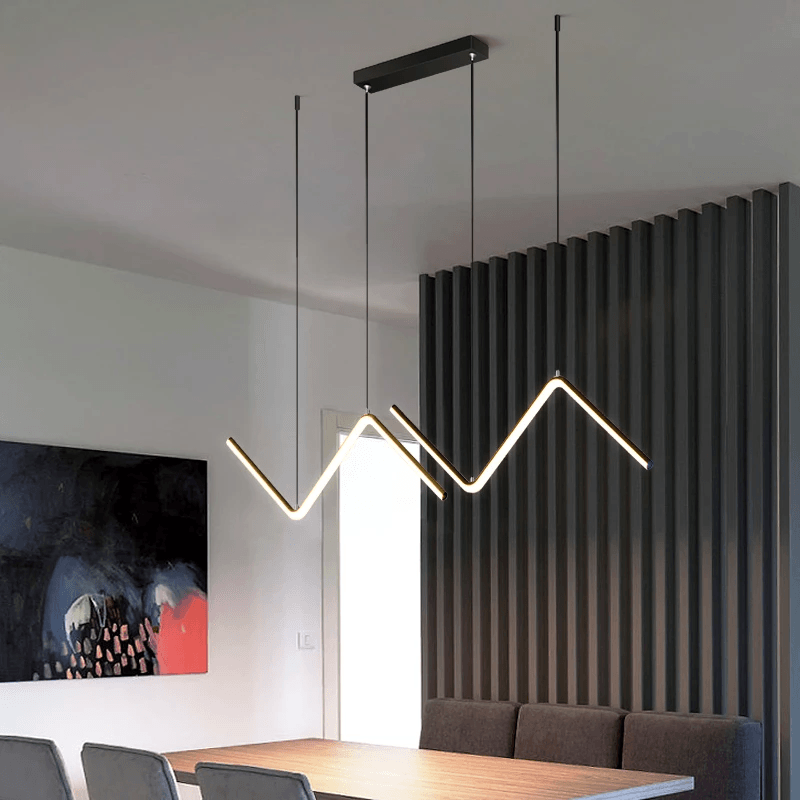 Lirana Wave Shaped Pendant Light With Contemporary Designer Style