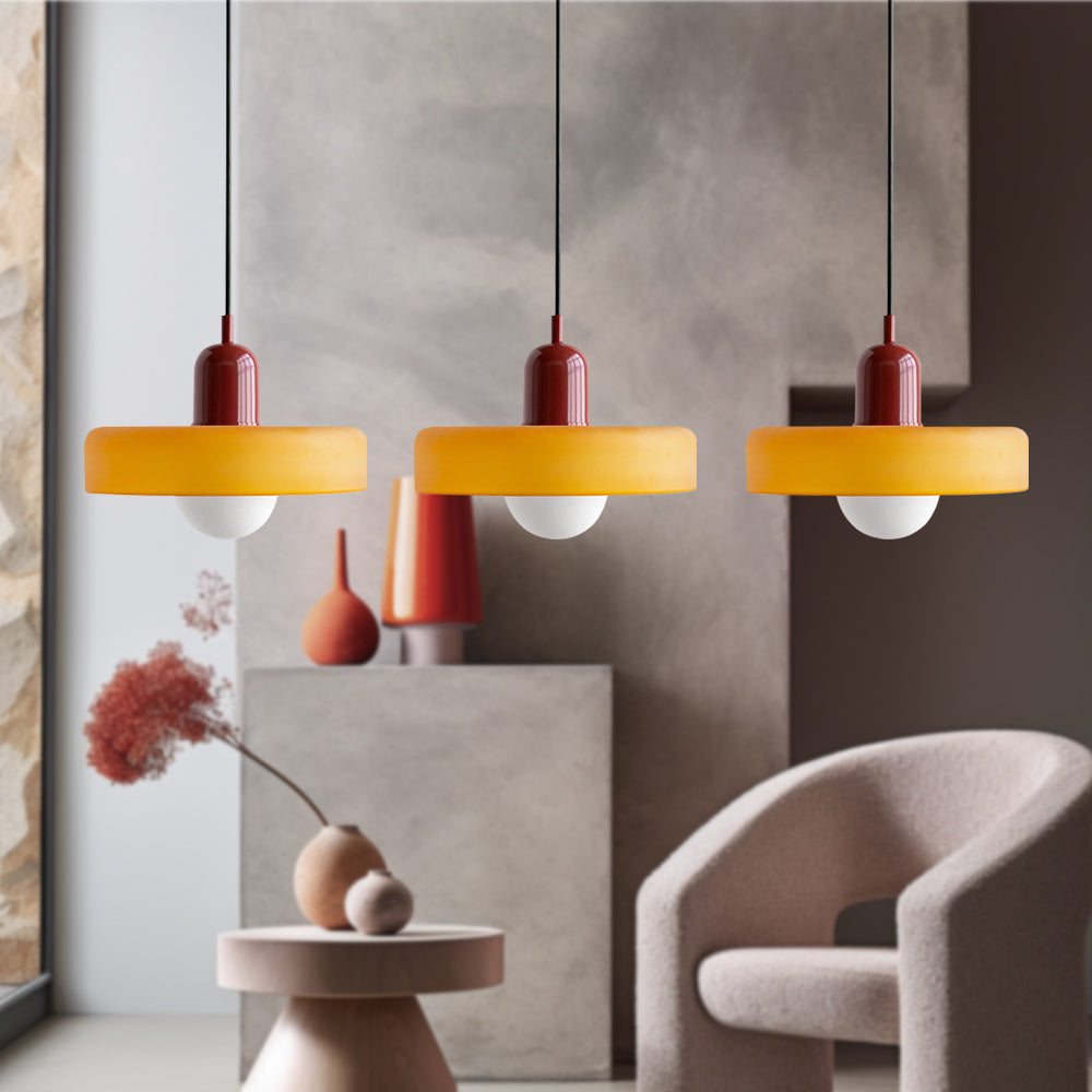 Kirrea One Glass Pendant Fixture For Kitchen And Dining