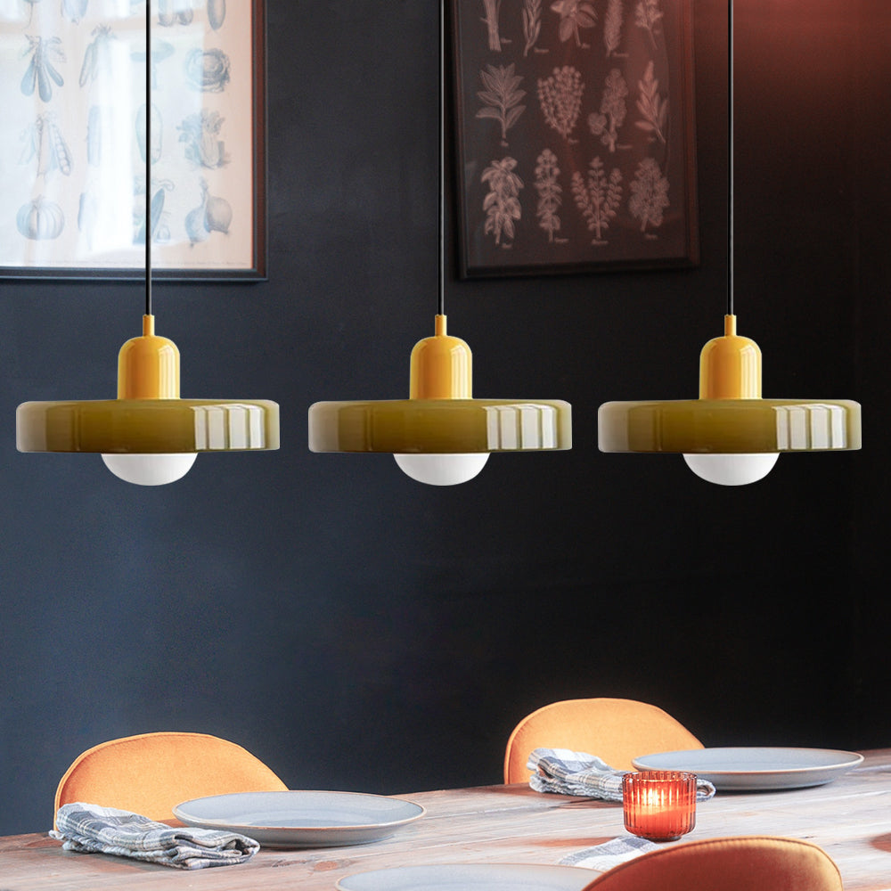 Kirrea One Glass Pendant Fixture For Kitchen And Dining
