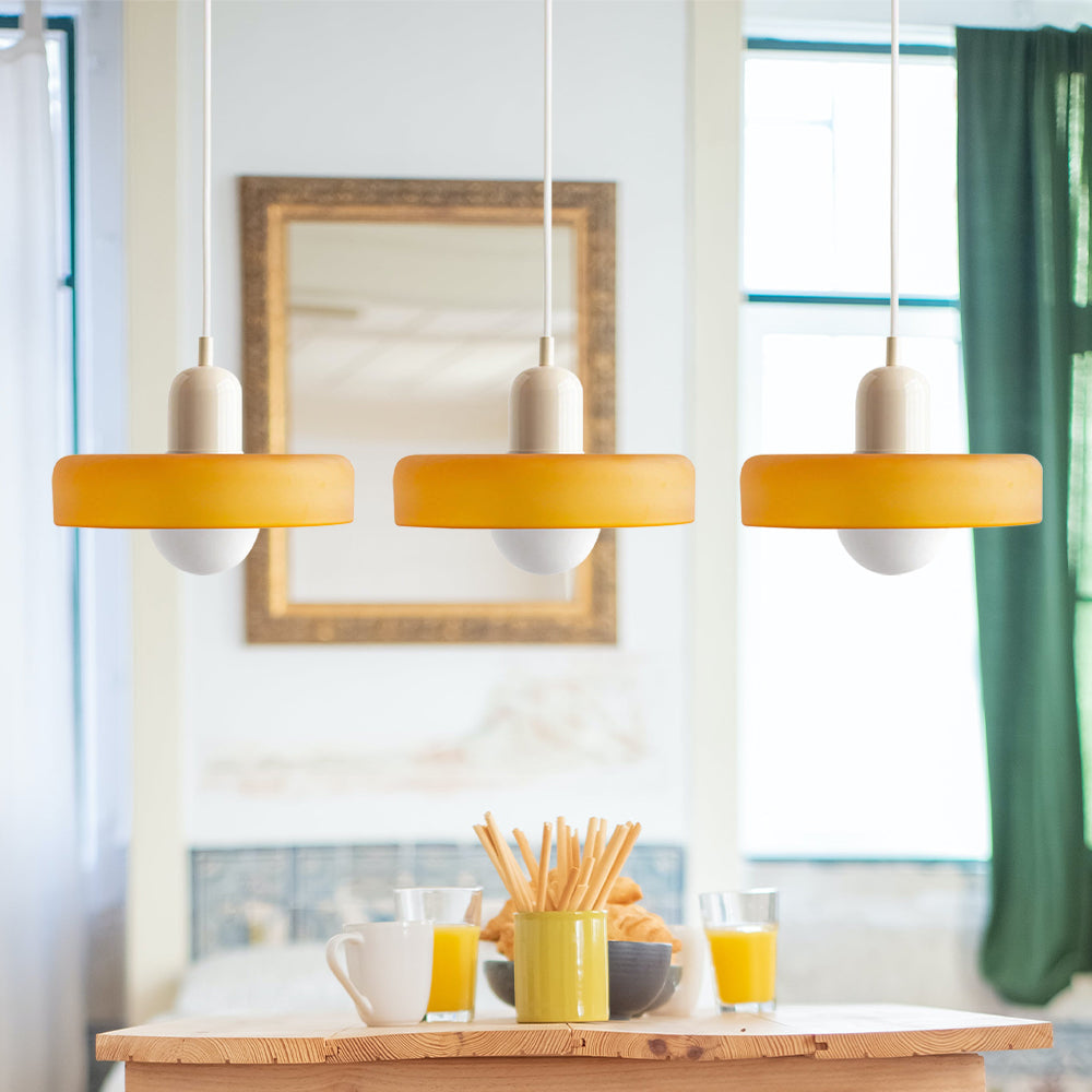 Kirrea One Glass Pendant Fixture For Kitchen And Dining