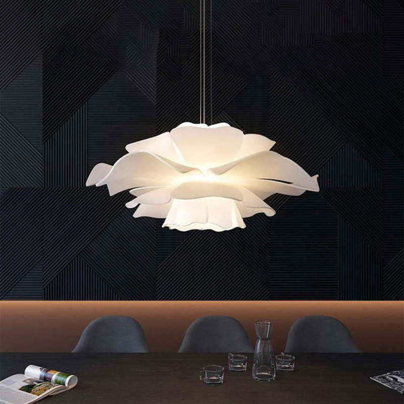Liora Bloom Floral Pendant Lamp With Metal And Acrylic Design