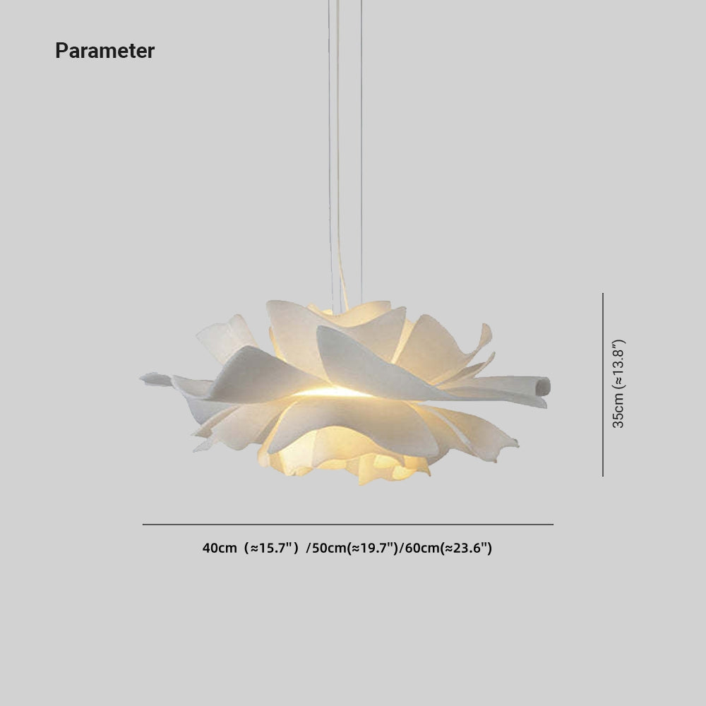 Liora Bloom Floral Pendant Lamp With Metal And Acrylic Design