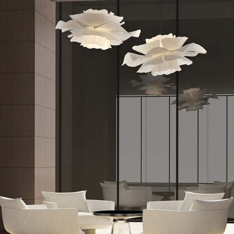 Liora Bloom Floral Pendant Lamp With Metal And Acrylic Design