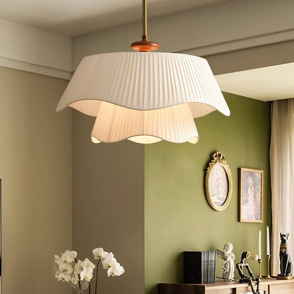 Avondale Modern Elegant Pendant Light With Metal, Glass And Wood