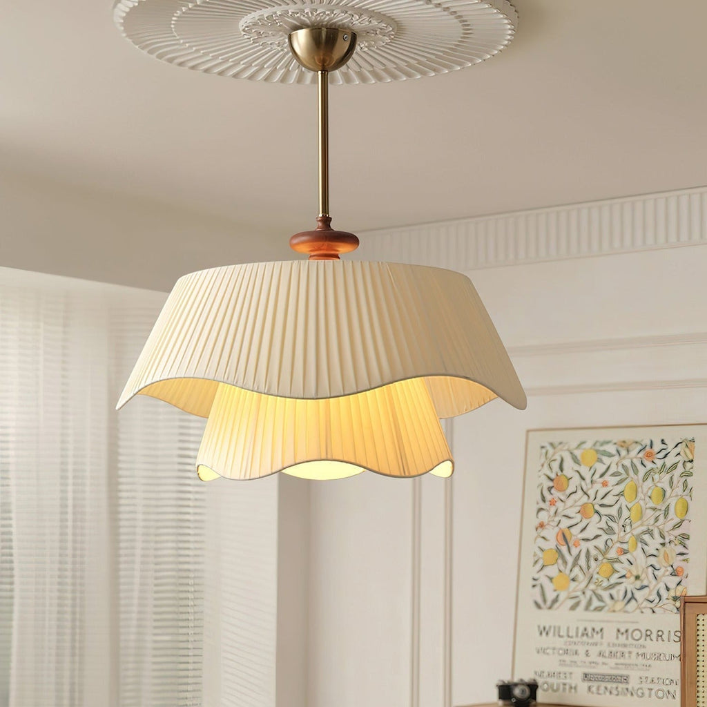 Avondale Modern Elegant Pendant Light With Metal, Glass And Wood