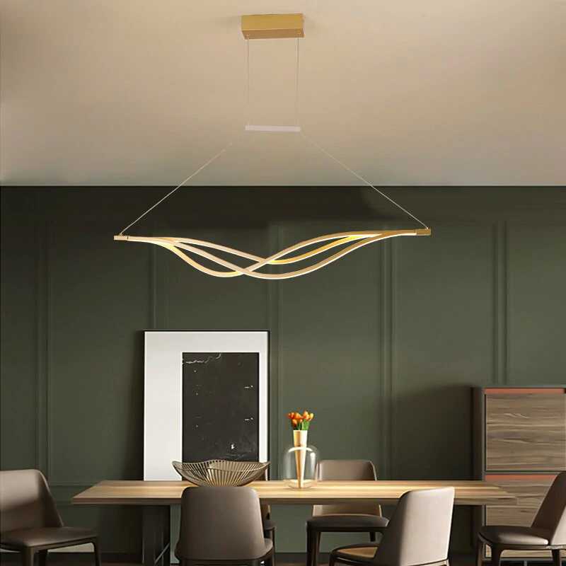 LumiArc Curved LED Pendant Light For Modern Interiors And Spaces