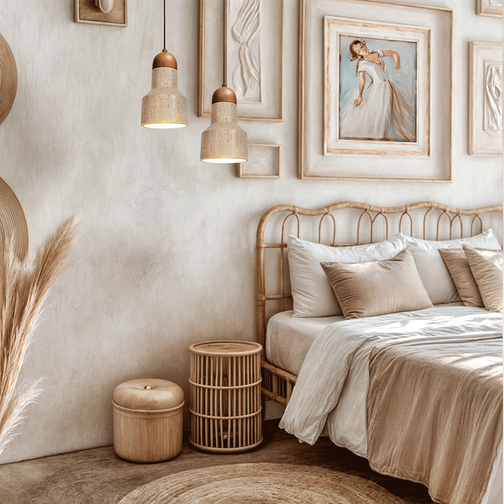 Solena Travertine Pendant Lights For Modern Interiors And Living Spaces
