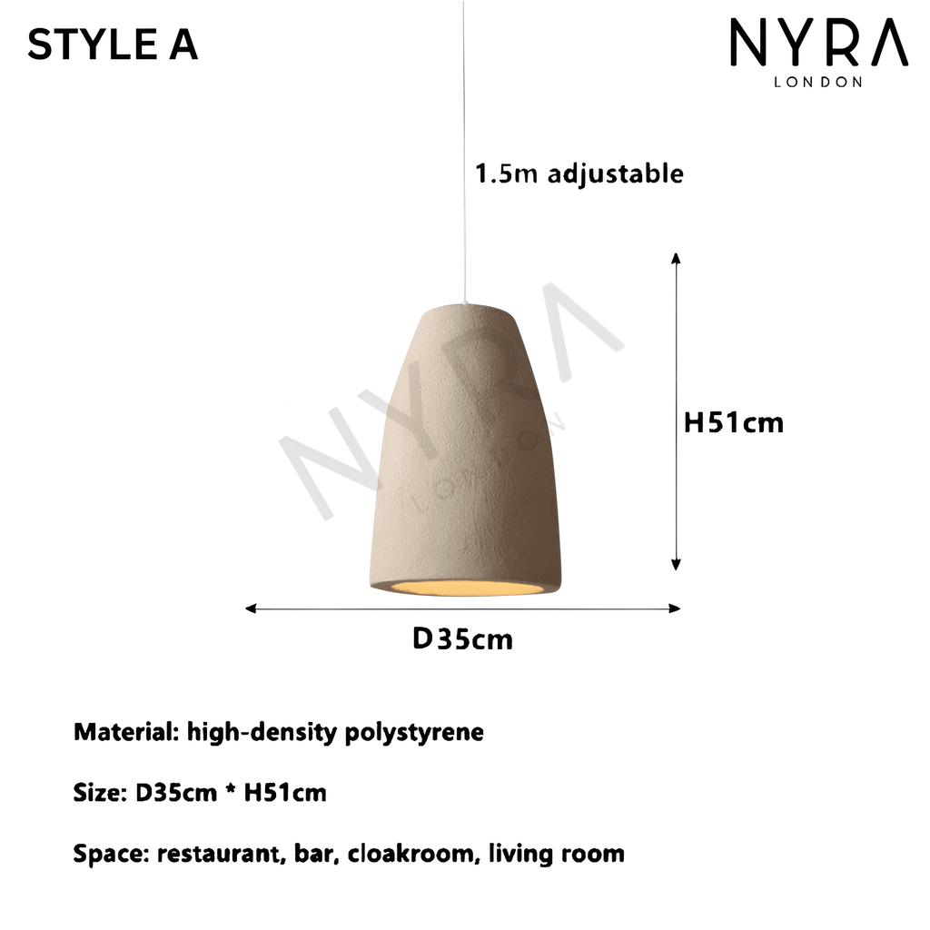 SylvaWabi Pendant Light In Resin For Modern Ceiling Fixtures