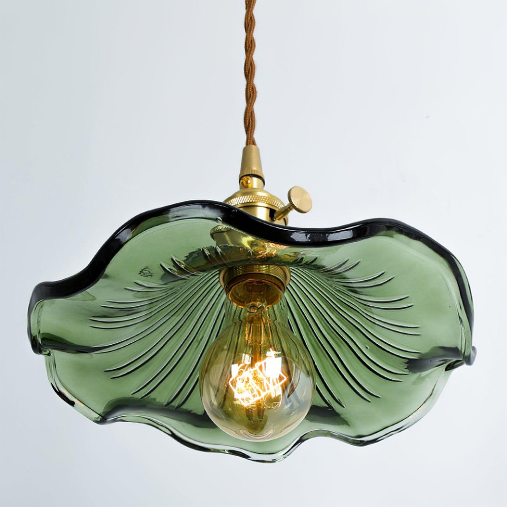 Larella LED Floral Glass Pendant Light With Warm Ambiance E27