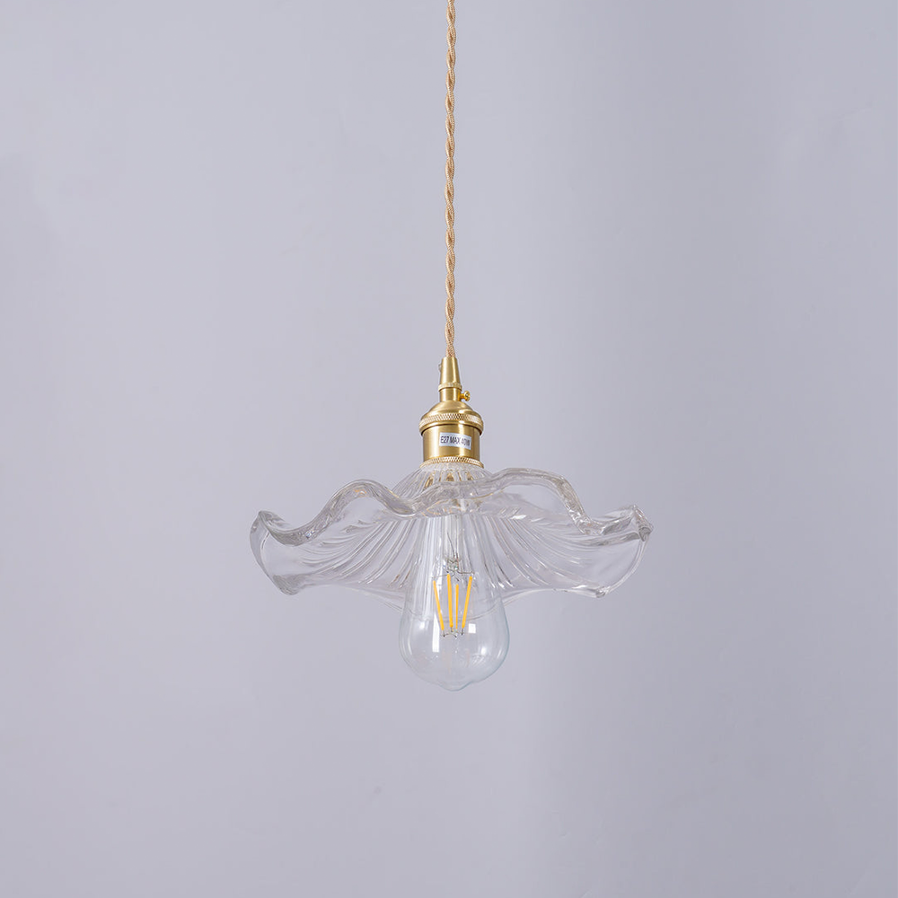 Larella LED Floral Glass Pendant Light With Warm Ambiance E27