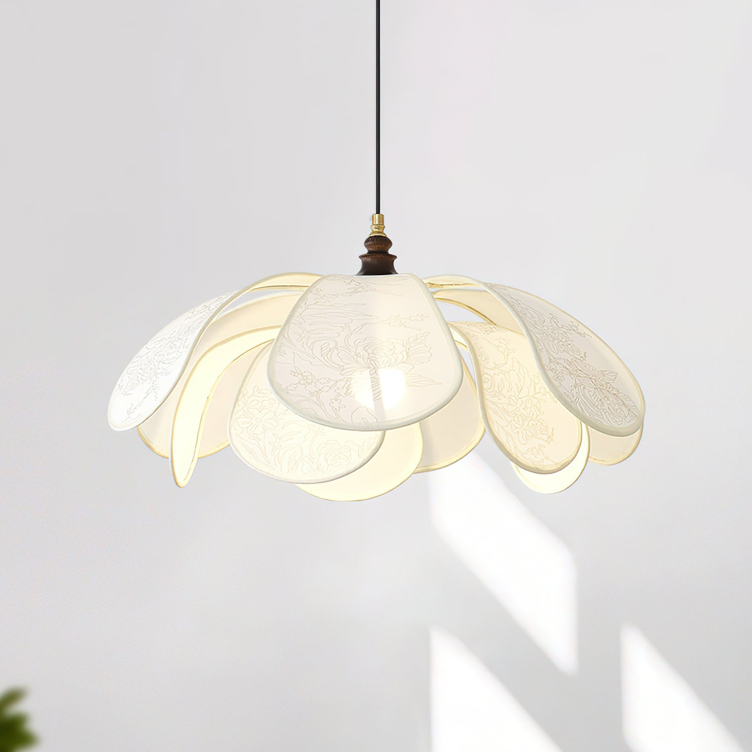 Liora Bloom Ceiling Pendant With Floral-Inspired Modern Design, E26/E27 LED Compatible