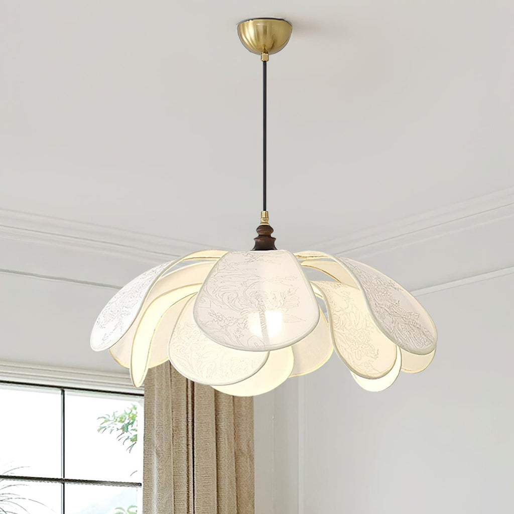 Liora Bloom Ceiling Pendant With Floral-Inspired Modern Design, E26/E27 LED Compatible