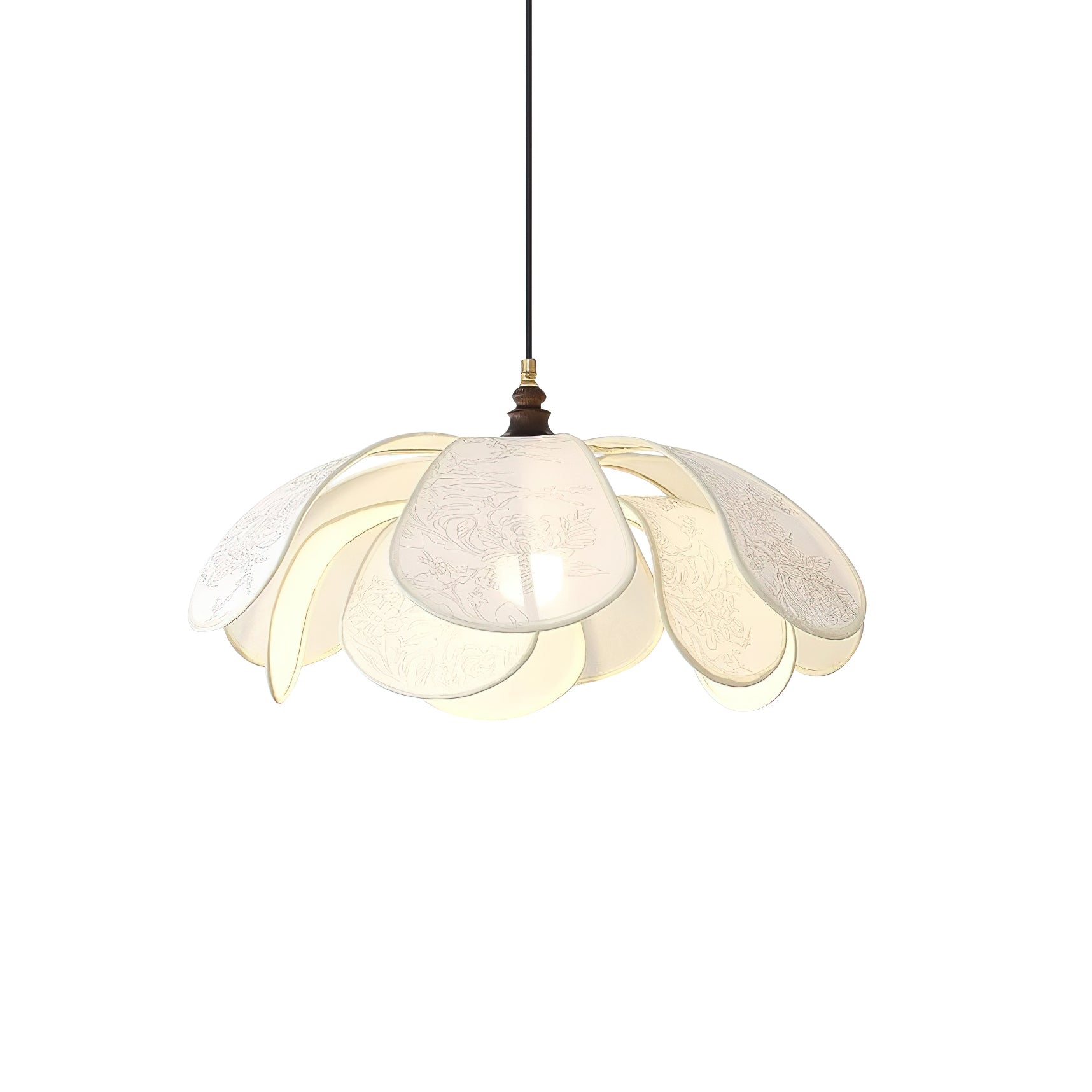 Liora Bloom Ceiling Pendant With Floral-Inspired Modern Design, E26/E27 LED Compatible