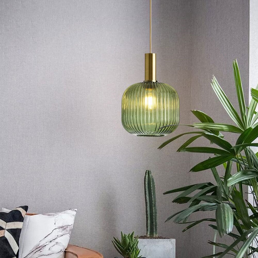 Marise Fluted Glass Pendant Lights For Nordic Home Decor