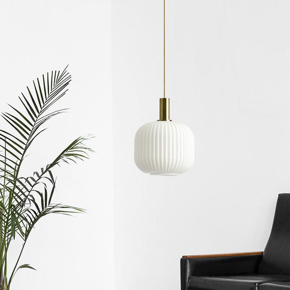 Marise Fluted Glass Pendant Lights For Nordic Home Decor