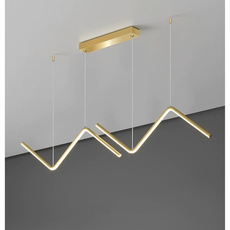 Lirana Wave Shaped Pendant Light With Contemporary Designer Style