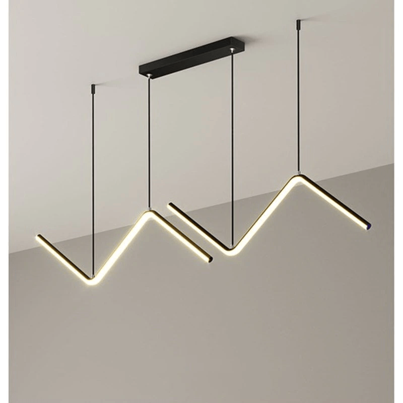 Lirana Wave Shaped Pendant Light With Contemporary Designer Style