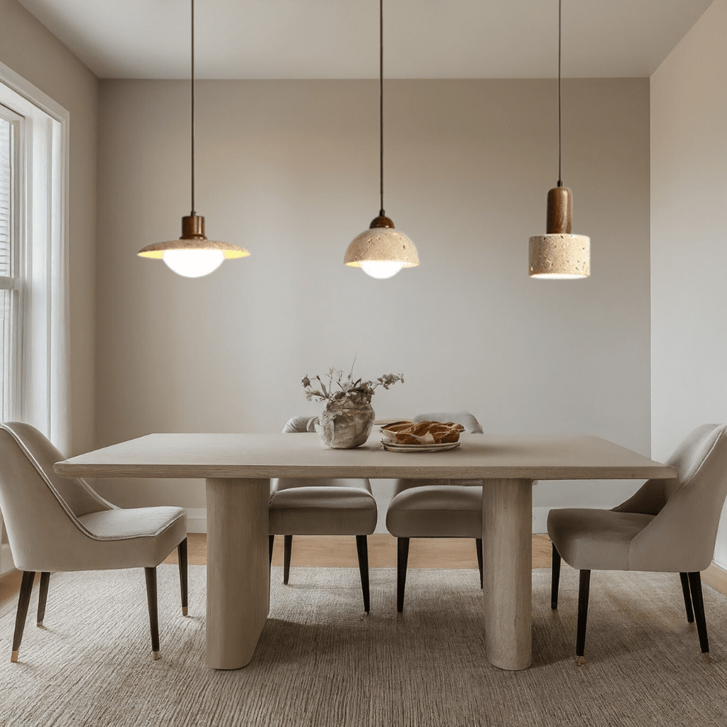 Solena Travertine Pendant Lights For Modern Interiors And Living Spaces