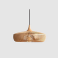 Hinori Japandi Pendant Light In Solid Wood For Elegant Glow