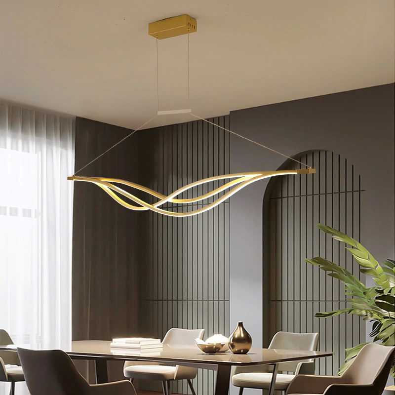 LumiArc Curved LED Pendant Light For Modern Interiors And Spaces