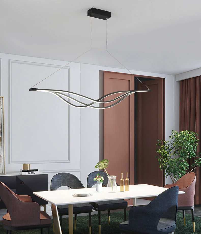 LumiArc Curved LED Pendant Light For Modern Interiors And Spaces