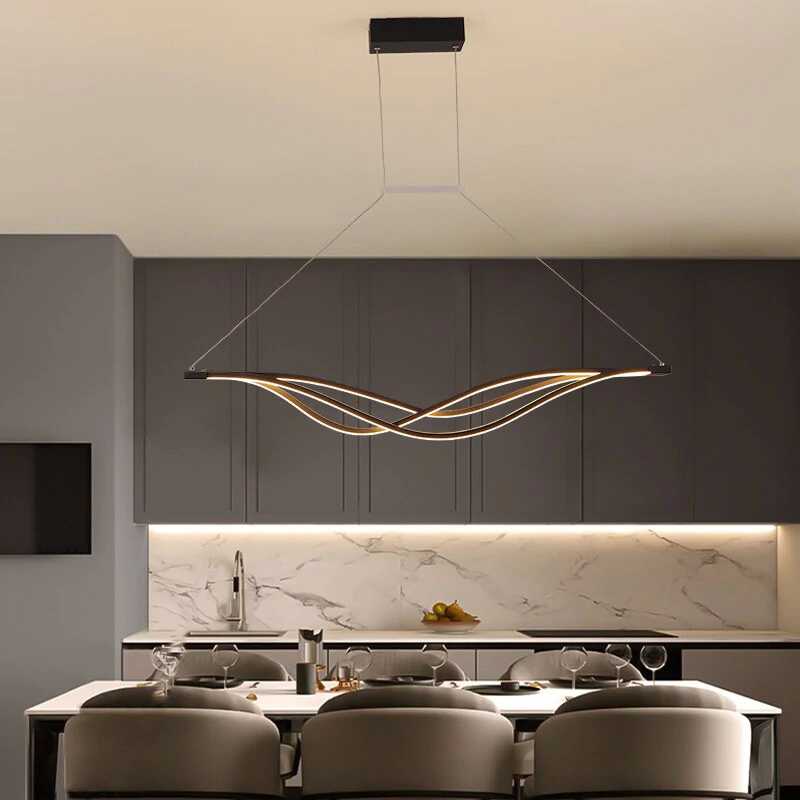 LumiArc Curved LED Pendant Light For Modern Interiors And Spaces