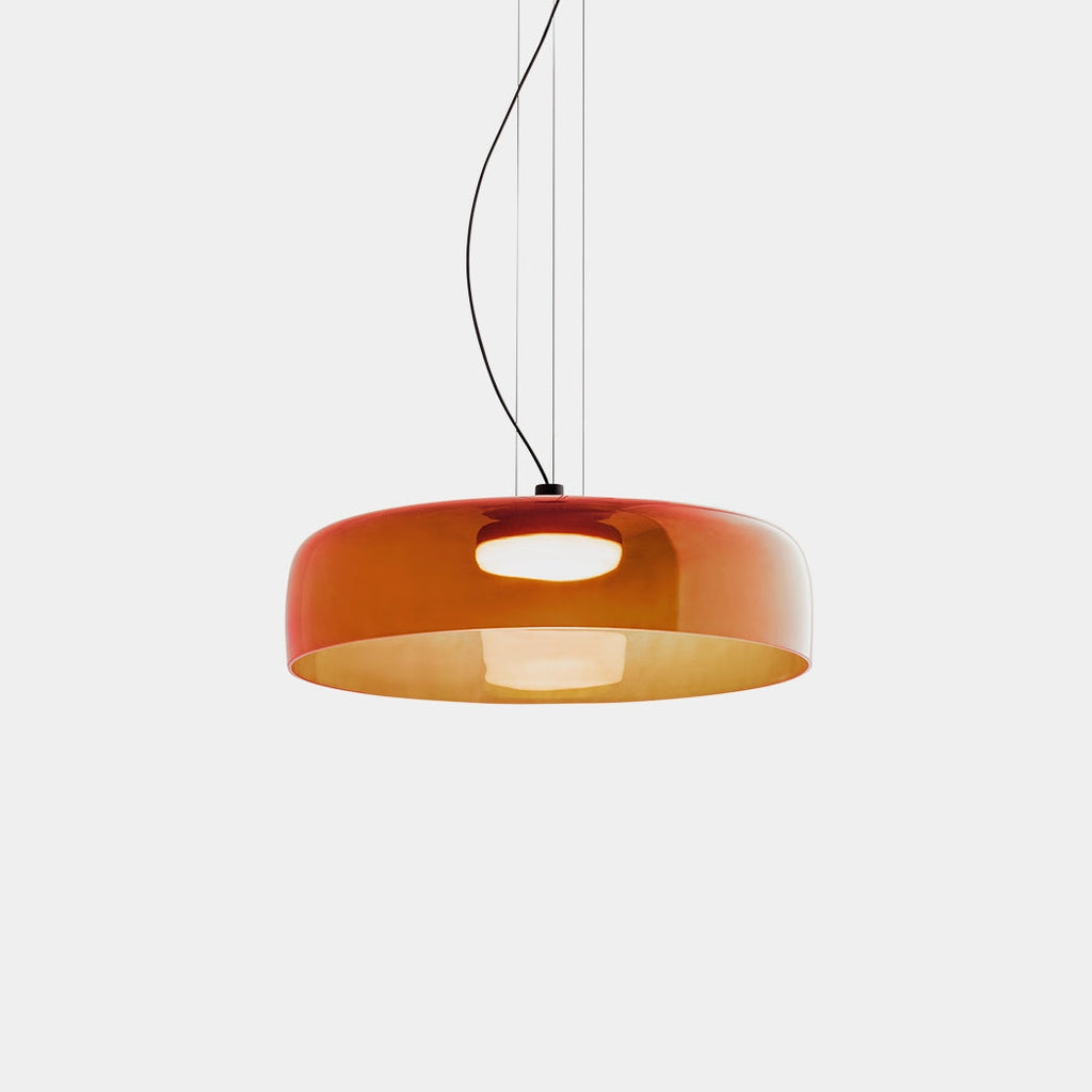 Kirrea Contemporary Glass and Metal Pendant Light For Kitchen