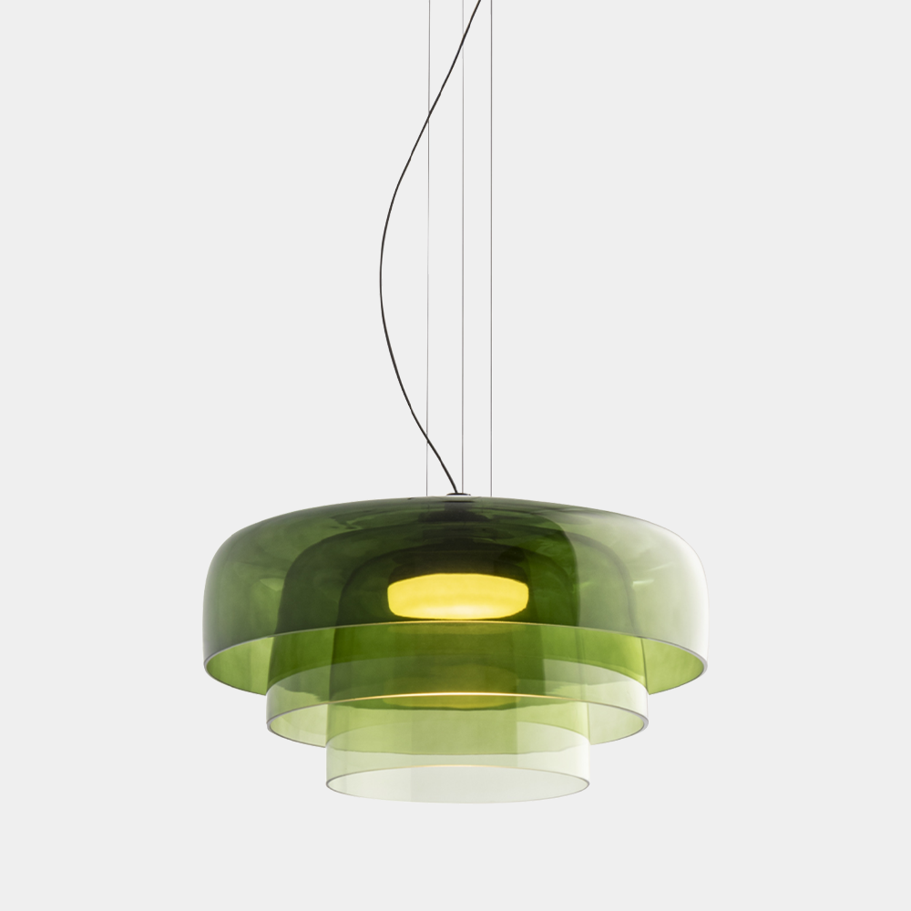 Kirrea Contemporary Glass and Metal Pendant Light For Kitchen